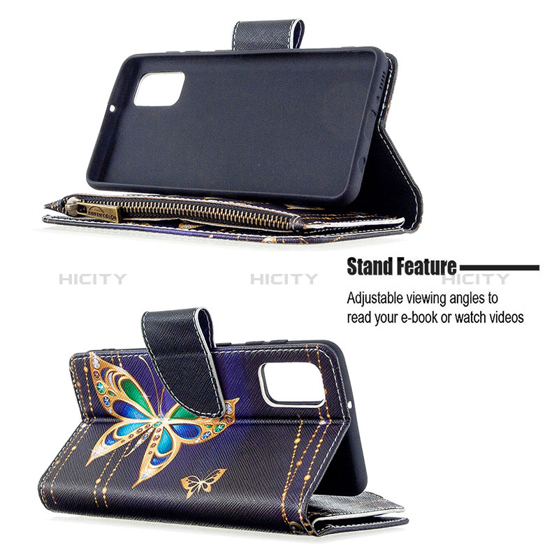 Handytasche Stand Schutzhülle Flip Leder Hülle Modisch Muster B04F für Samsung Galaxy A41