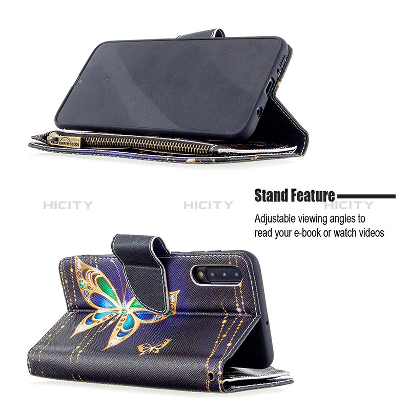 Handytasche Stand Schutzhülle Flip Leder Hülle Modisch Muster B04F für Samsung Galaxy A50 groß