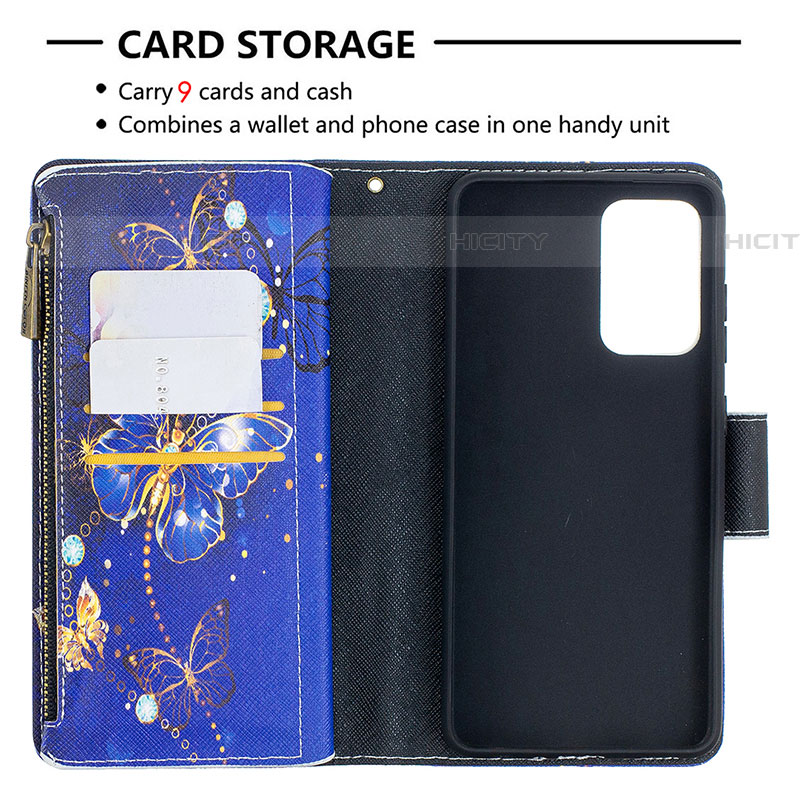 Handytasche Stand Schutzhülle Flip Leder Hülle Modisch Muster B04F für Samsung Galaxy A52 4G