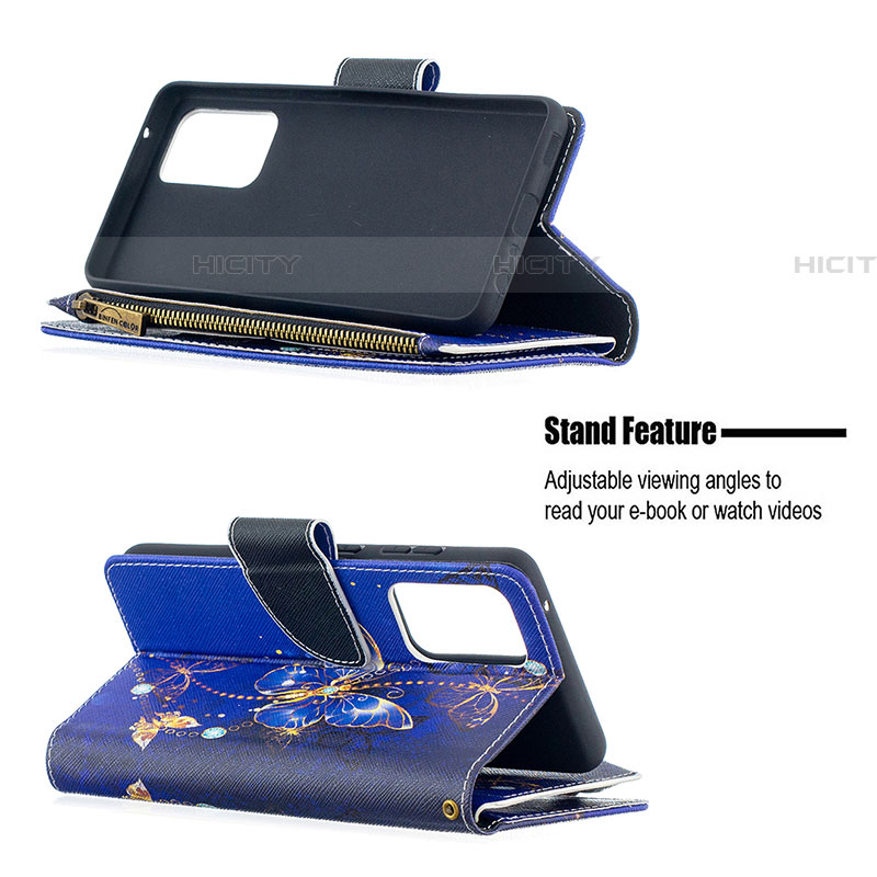 Handytasche Stand Schutzhülle Flip Leder Hülle Modisch Muster B04F für Samsung Galaxy A52 5G