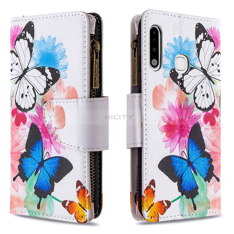 Handytasche Stand Schutzhülle Flip Leder Hülle Modisch Muster B04F für Samsung Galaxy A70E