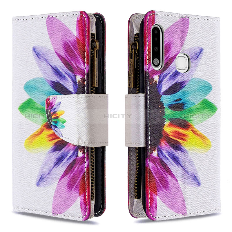 Handytasche Stand Schutzhülle Flip Leder Hülle Modisch Muster B04F für Samsung Galaxy A70E Plusfarbig Plus