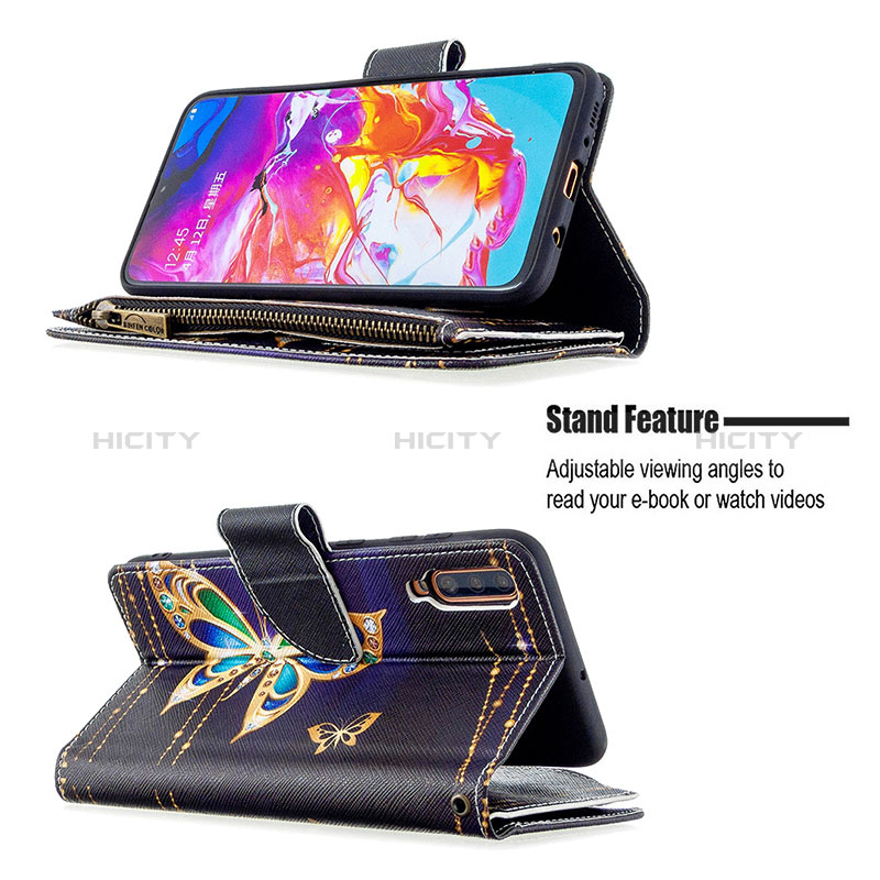 Handytasche Stand Schutzhülle Flip Leder Hülle Modisch Muster B04F für Samsung Galaxy A70S