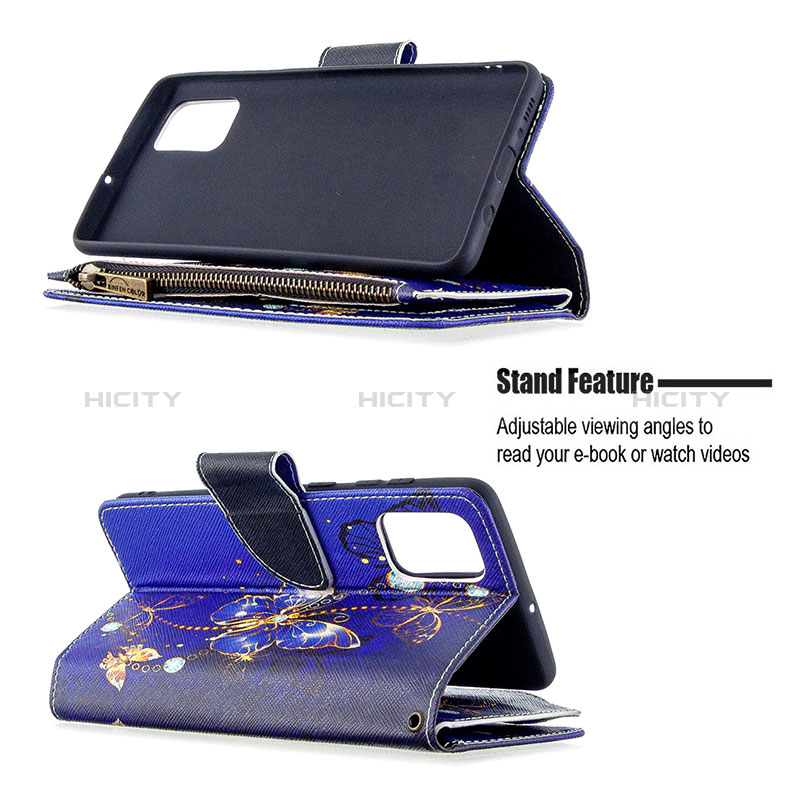 Handytasche Stand Schutzhülle Flip Leder Hülle Modisch Muster B04F für Samsung Galaxy A71 4G A715