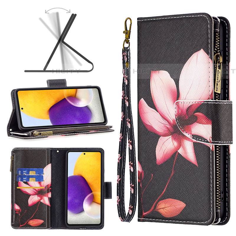 Handytasche Stand Schutzhülle Flip Leder Hülle Modisch Muster B04F für Samsung Galaxy A73 5G