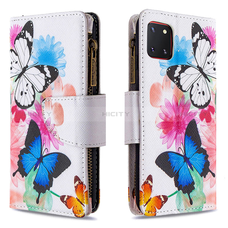 Handytasche Stand Schutzhülle Flip Leder Hülle Modisch Muster B04F für Samsung Galaxy A81 Bunt Plus