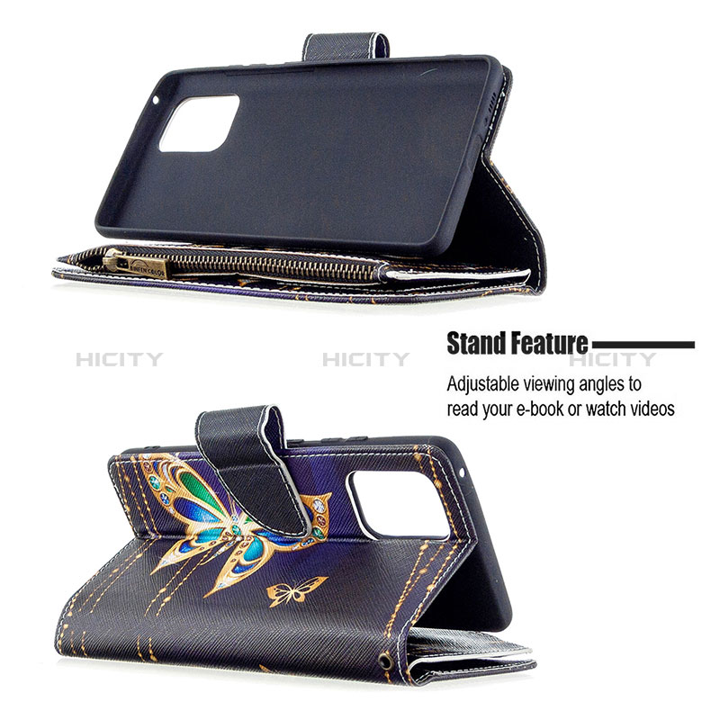 Handytasche Stand Schutzhülle Flip Leder Hülle Modisch Muster B04F für Samsung Galaxy A91