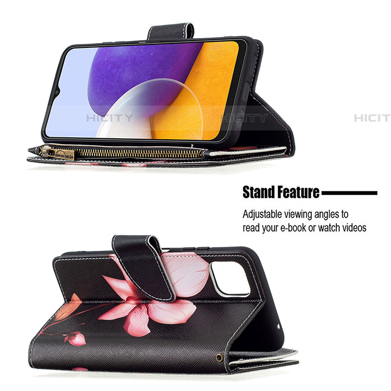 Handytasche Stand Schutzhülle Flip Leder Hülle Modisch Muster B04F für Samsung Galaxy F42 5G