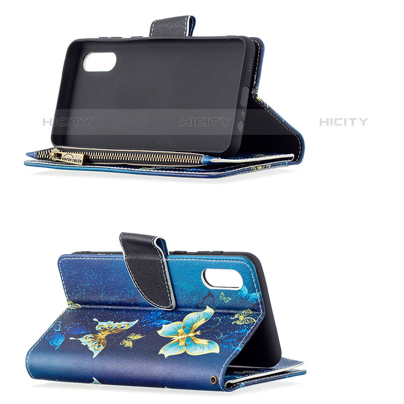 Handytasche Stand Schutzhülle Flip Leder Hülle Modisch Muster B04F für Samsung Galaxy M02