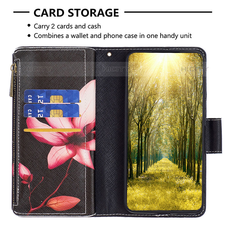 Handytasche Stand Schutzhülle Flip Leder Hülle Modisch Muster B04F für Samsung Galaxy M23 5G