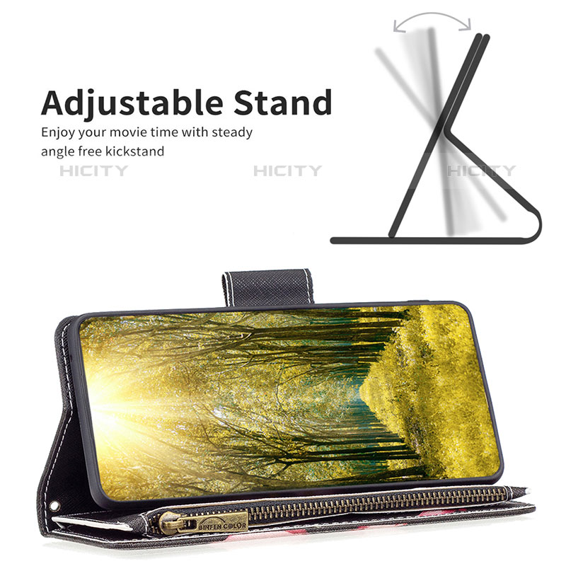 Handytasche Stand Schutzhülle Flip Leder Hülle Modisch Muster B04F für Samsung Galaxy M53 5G