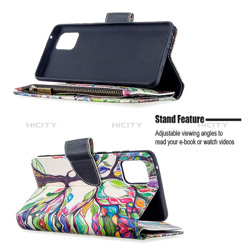 Handytasche Stand Schutzhülle Flip Leder Hülle Modisch Muster B04F für Samsung Galaxy M60s