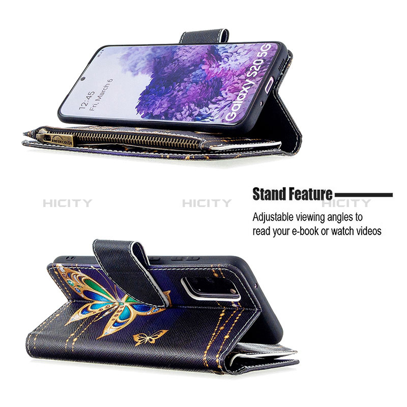 Handytasche Stand Schutzhülle Flip Leder Hülle Modisch Muster B04F für Samsung Galaxy S20 5G