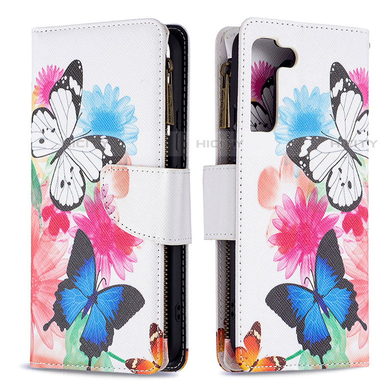 Handytasche Stand Schutzhülle Flip Leder Hülle Modisch Muster B04F für Samsung Galaxy S21 5G