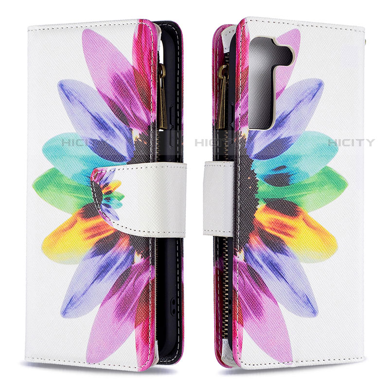 Handytasche Stand Schutzhülle Flip Leder Hülle Modisch Muster B04F für Samsung Galaxy S21 FE 5G