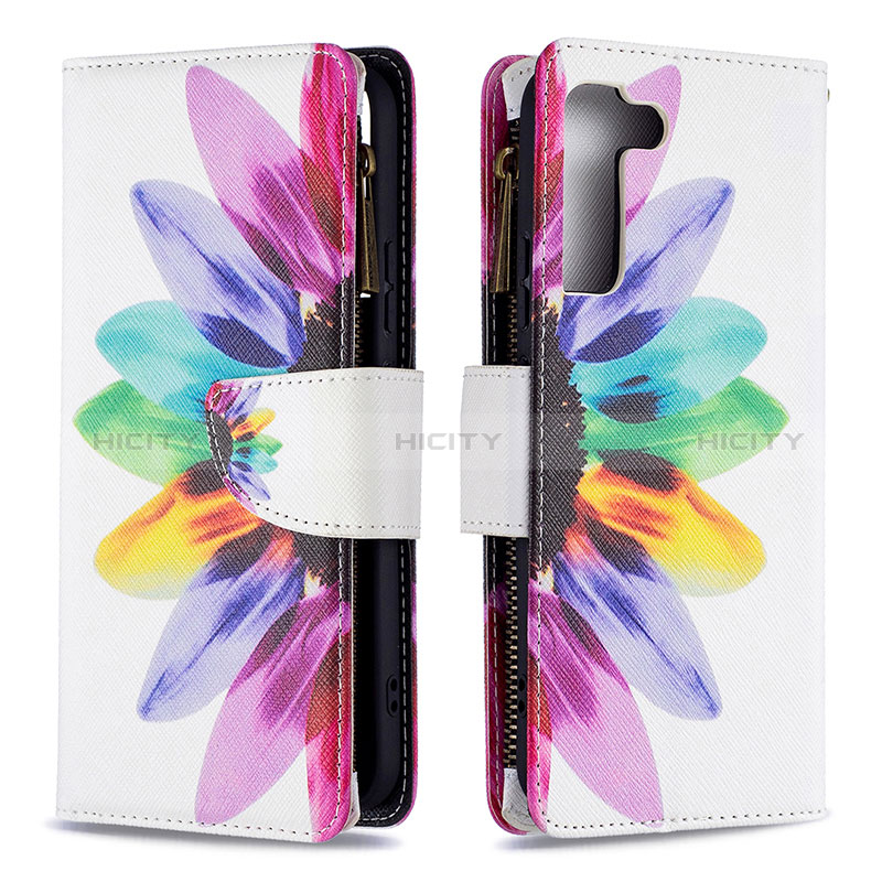 Handytasche Stand Schutzhülle Flip Leder Hülle Modisch Muster B04F für Samsung Galaxy S24 5G