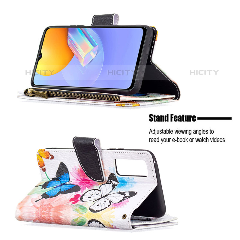 Handytasche Stand Schutzhülle Flip Leder Hülle Modisch Muster B04F für Vivo Y51A