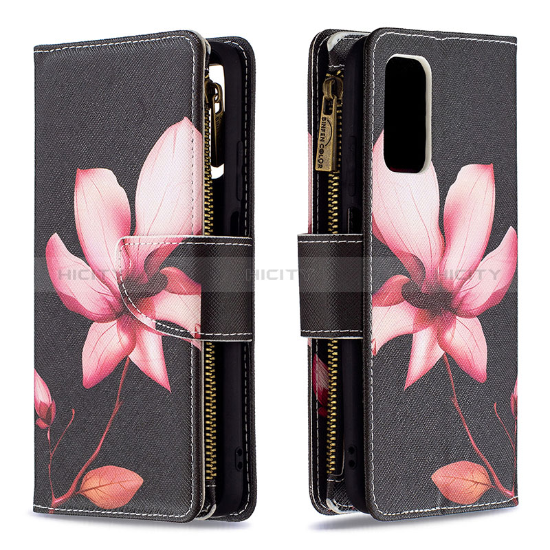 Handytasche Stand Schutzhülle Flip Leder Hülle Modisch Muster B04F für Xiaomi Poco M3 groß