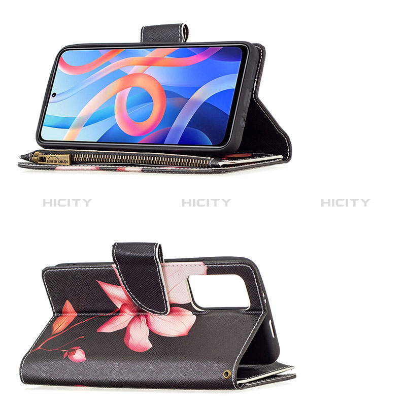 Handytasche Stand Schutzhülle Flip Leder Hülle Modisch Muster B04F für Xiaomi Poco M4 Pro 5G