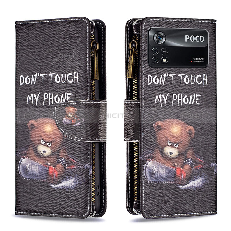 Handytasche Stand Schutzhülle Flip Leder Hülle Modisch Muster B04F für Xiaomi Redmi Note 11E Pro 5G