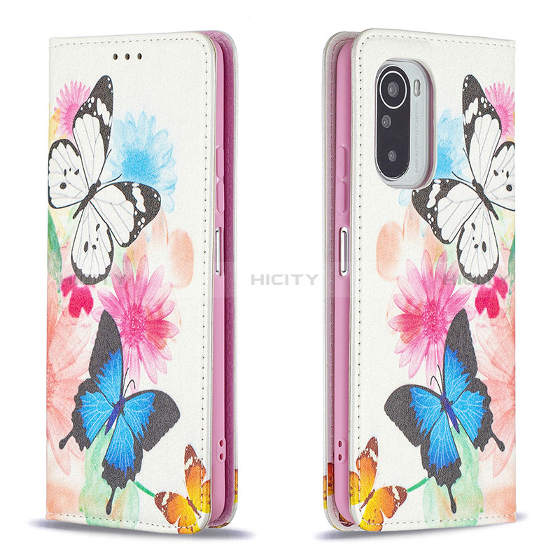 Handytasche Stand Schutzhülle Flip Leder Hülle Modisch Muster B05F für Xiaomi Redmi K40 Pro 5G Bunt