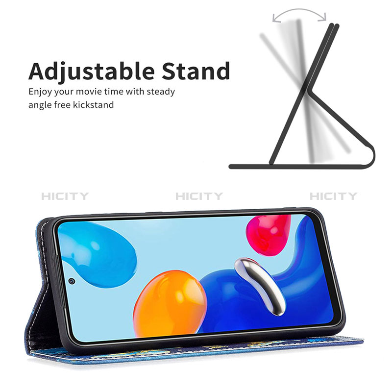 Handytasche Stand Schutzhülle Flip Leder Hülle Modisch Muster B05F für Xiaomi Redmi Note 11 4G (2022)