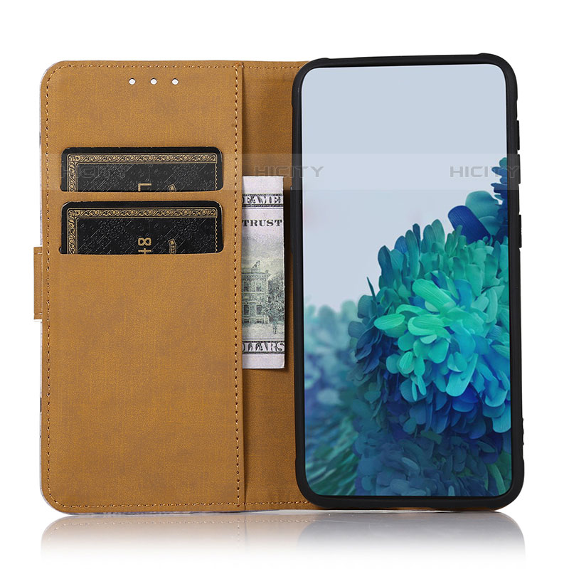 Handytasche Stand Schutzhülle Flip Leder Hülle Modisch Muster D02Y für Oppo A54 4G groß