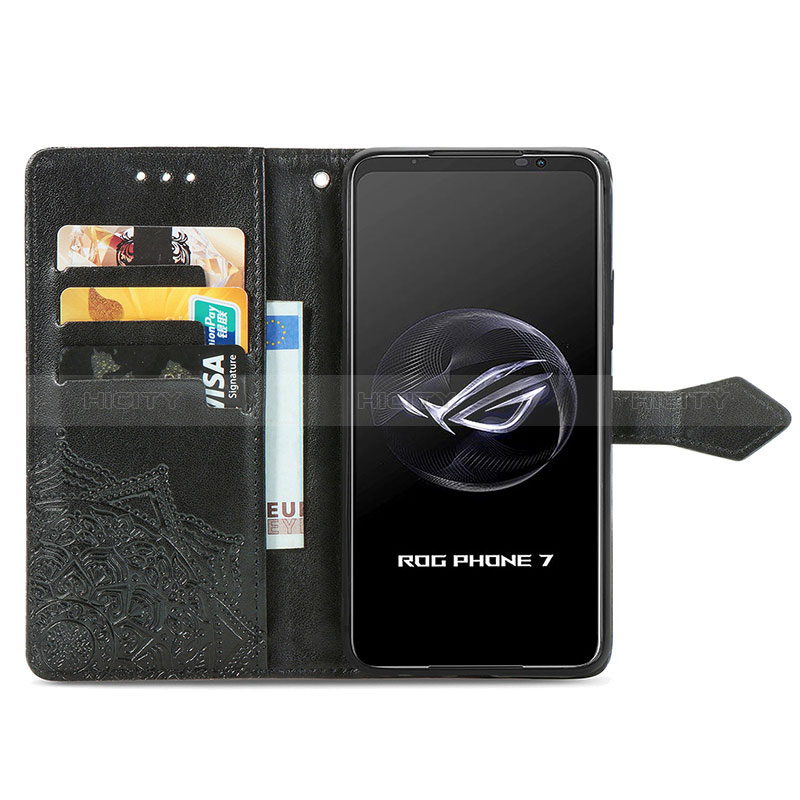 Handytasche Stand Schutzhülle Flip Leder Hülle Modisch Muster für Asus ROG Phone 7 groß