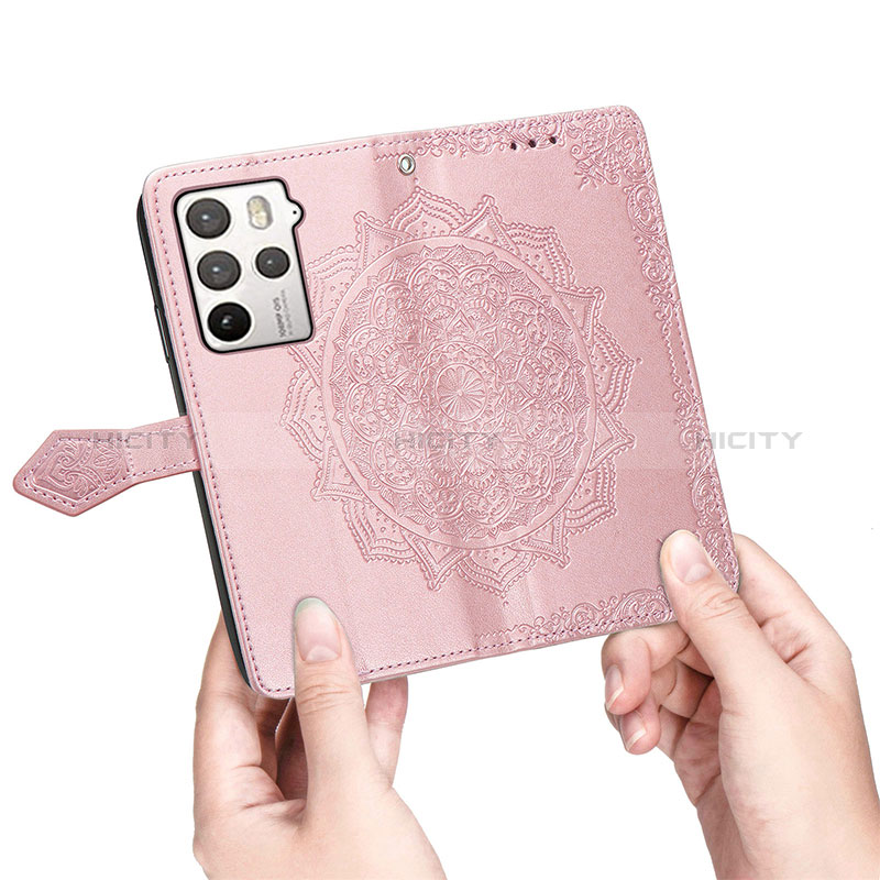 Handytasche Stand Schutzhülle Flip Leder Hülle Modisch Muster für HTC U23 5G groß