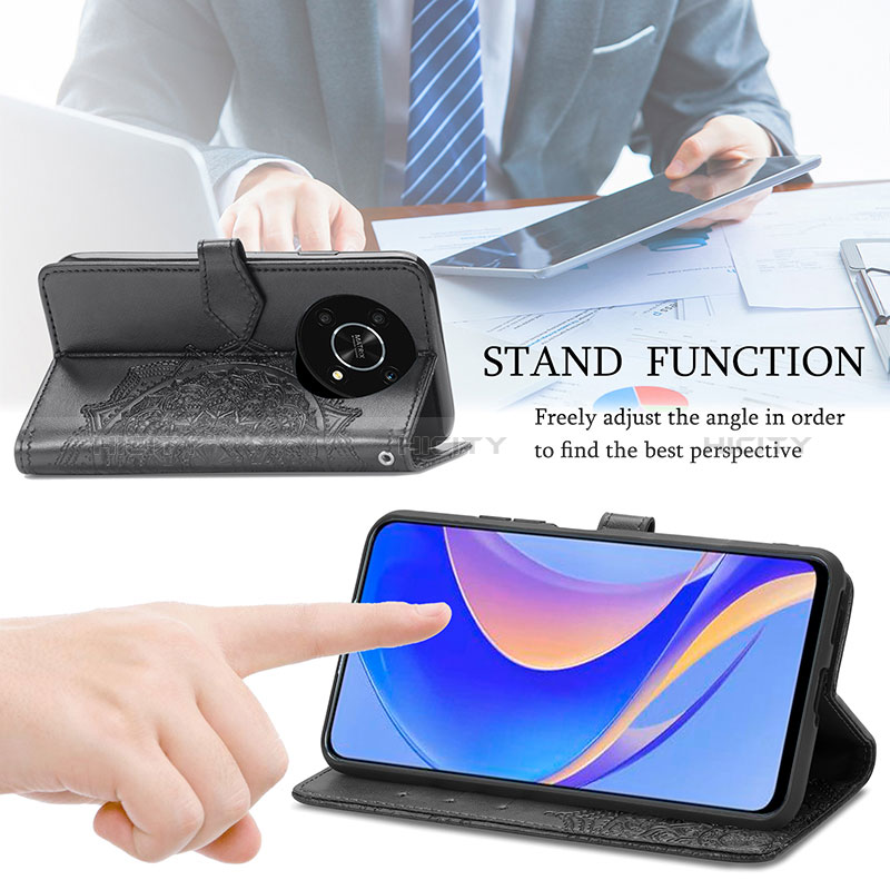 Handytasche Stand Schutzhülle Flip Leder Hülle Modisch Muster für Huawei Enjoy 50 Pro