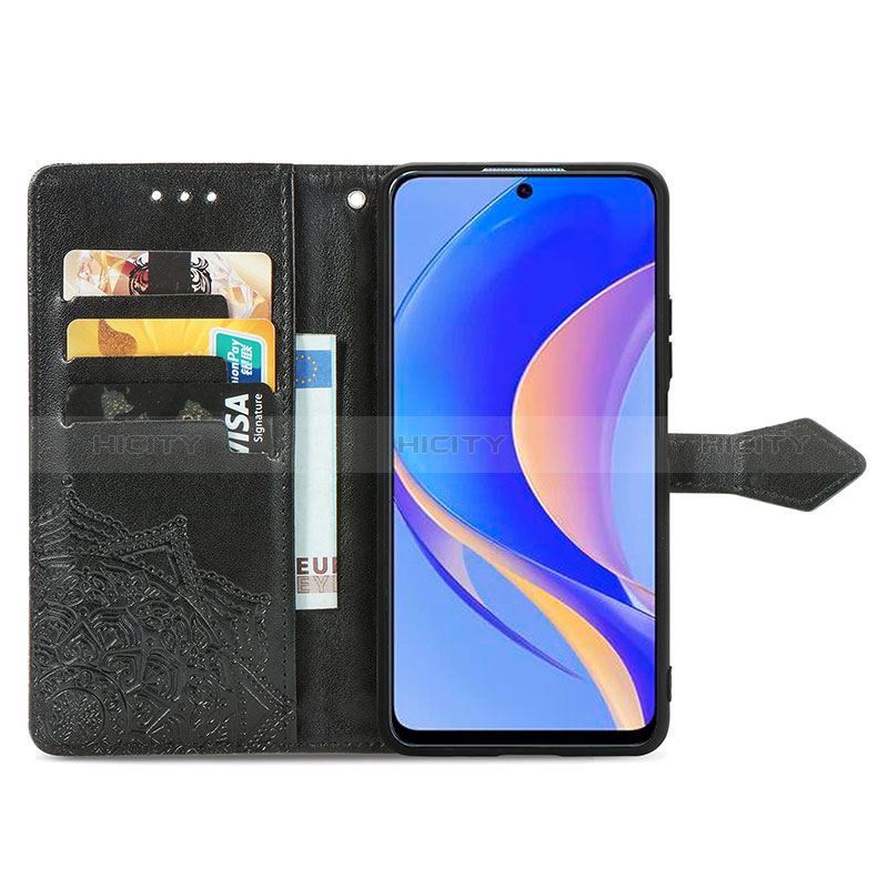 Handytasche Stand Schutzhülle Flip Leder Hülle Modisch Muster für Huawei Enjoy 50 Pro groß