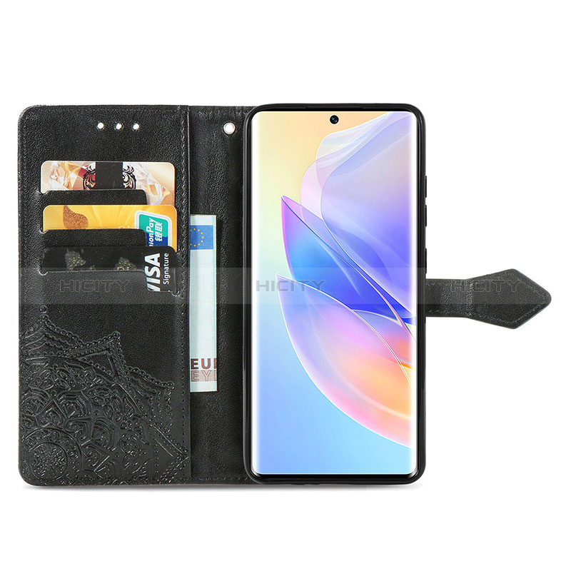 Handytasche Stand Schutzhülle Flip Leder Hülle Modisch Muster für Huawei Honor 60 SE 5G groß