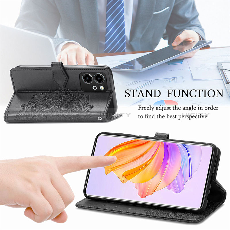 Handytasche Stand Schutzhülle Flip Leder Hülle Modisch Muster für Huawei Honor 80 SE 5G