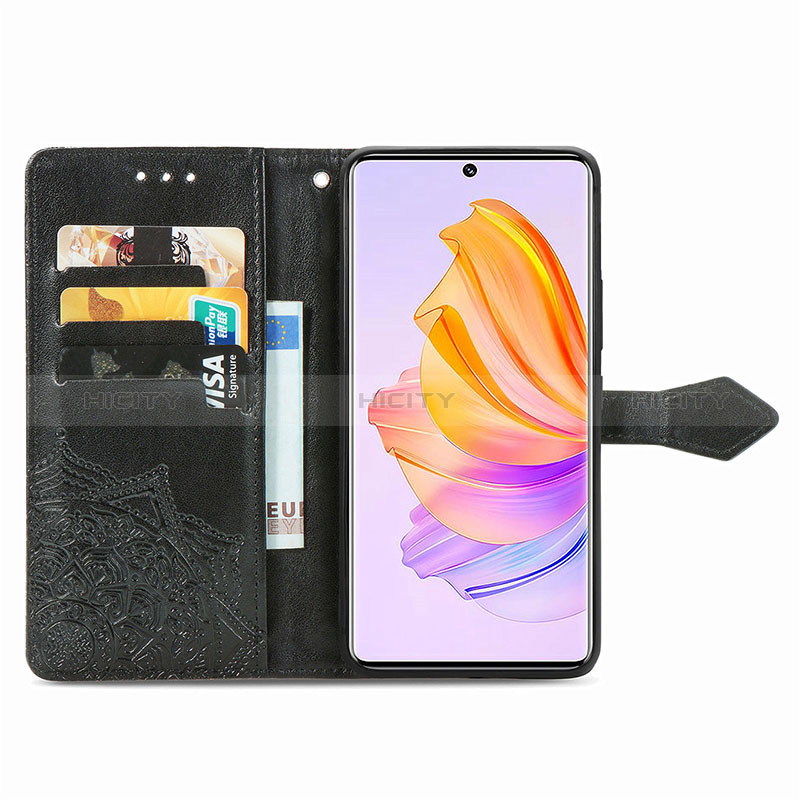 Handytasche Stand Schutzhülle Flip Leder Hülle Modisch Muster für Huawei Honor 80 SE 5G groß