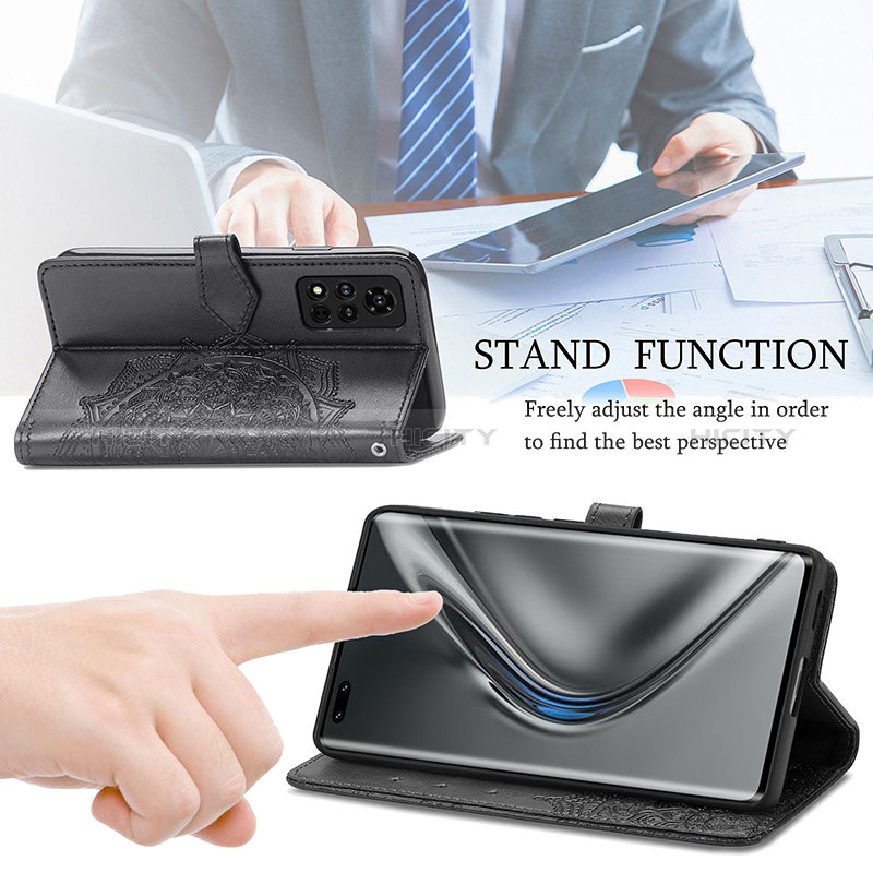 Handytasche Stand Schutzhülle Flip Leder Hülle Modisch Muster für Huawei Honor V40 5G