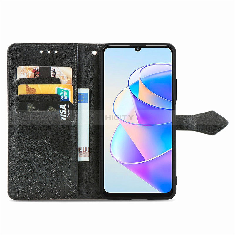 Handytasche Stand Schutzhülle Flip Leder Hülle Modisch Muster für Huawei Honor X7a groß