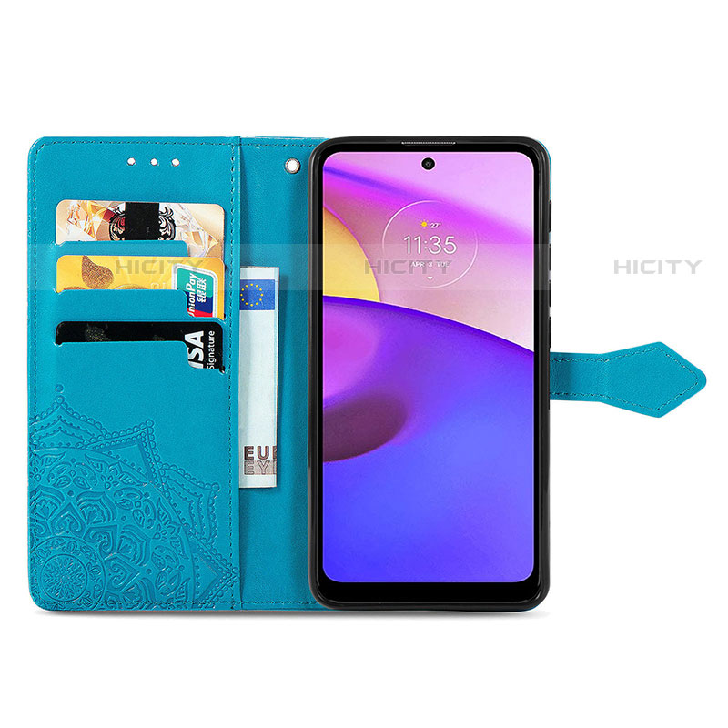 Handytasche Stand Schutzhülle Flip Leder Hülle Modisch Muster für Motorola Moto E30