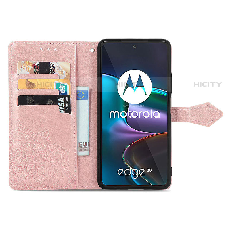 Handytasche Stand Schutzhülle Flip Leder Hülle Modisch Muster für Motorola Moto Edge 30 5G