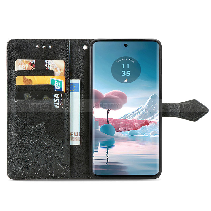 Handytasche Stand Schutzhülle Flip Leder Hülle Modisch Muster für Motorola Moto Edge 40 Neo 5G groß