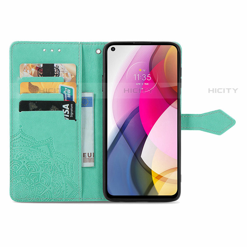 Handytasche Stand Schutzhülle Flip Leder Hülle Modisch Muster für Motorola Moto G Stylus (2021) groß