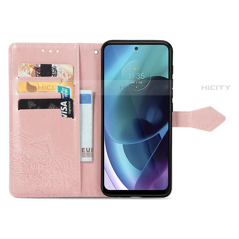 Handytasche Stand Schutzhülle Flip Leder Hülle Modisch Muster für Motorola Moto G71 5G