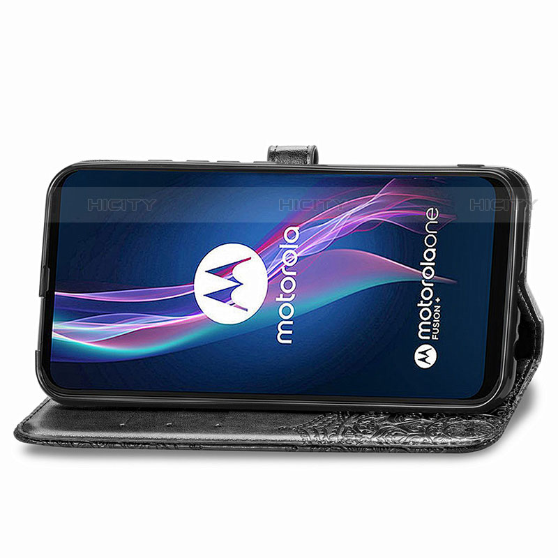 Handytasche Stand Schutzhülle Flip Leder Hülle Modisch Muster für Motorola Moto One Fusion Plus