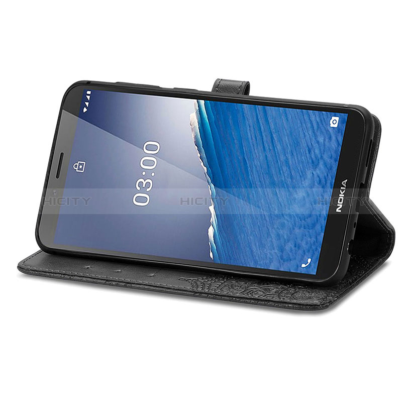 Handytasche Stand Schutzhülle Flip Leder Hülle Modisch Muster für Nokia C3