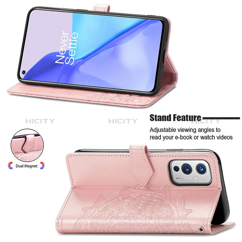 Handytasche Stand Schutzhülle Flip Leder Hülle Modisch Muster für OnePlus 9 5G