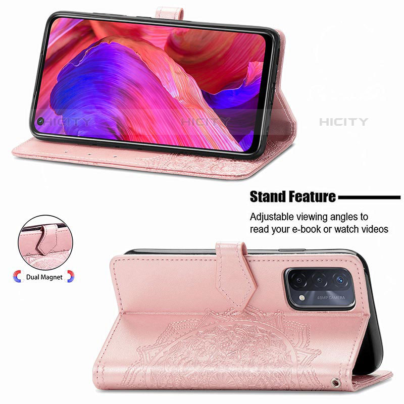 Handytasche Stand Schutzhülle Flip Leder Hülle Modisch Muster für OnePlus Nord N200 5G groß