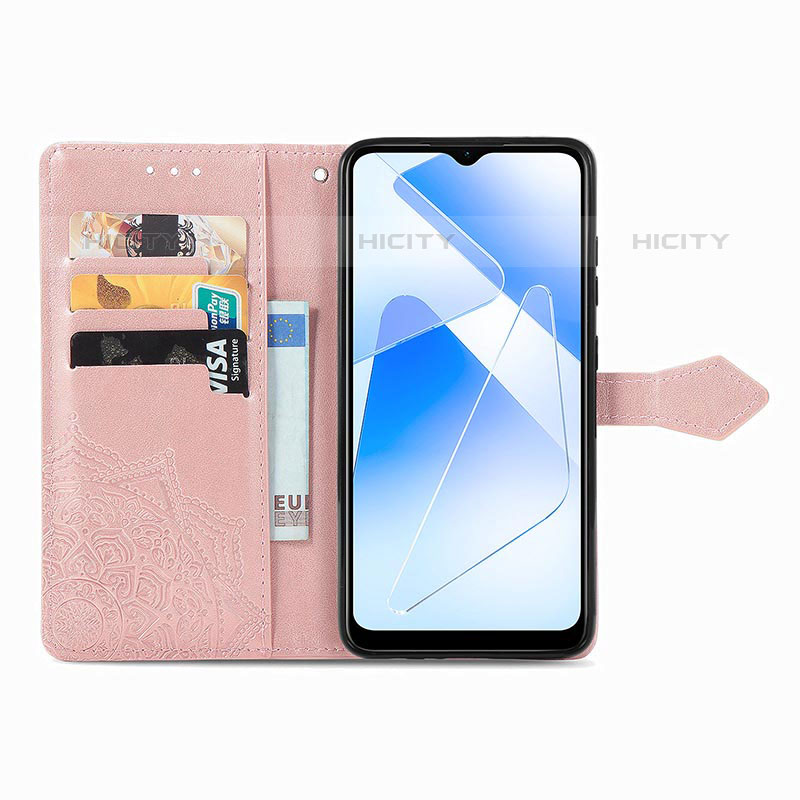 Handytasche Stand Schutzhülle Flip Leder Hülle Modisch Muster für Oppo A53s 5G groß