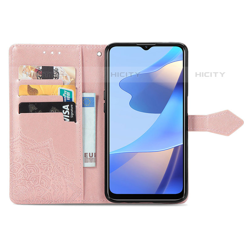 Handytasche Stand Schutzhülle Flip Leder Hülle Modisch Muster für Oppo A54s groß