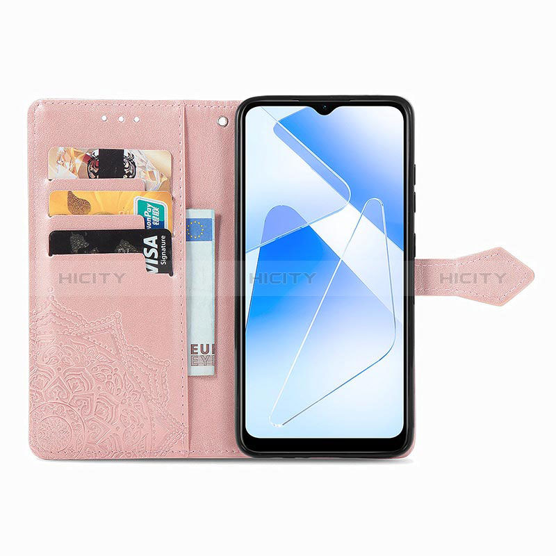 Handytasche Stand Schutzhülle Flip Leder Hülle Modisch Muster für Oppo A56 5G groß