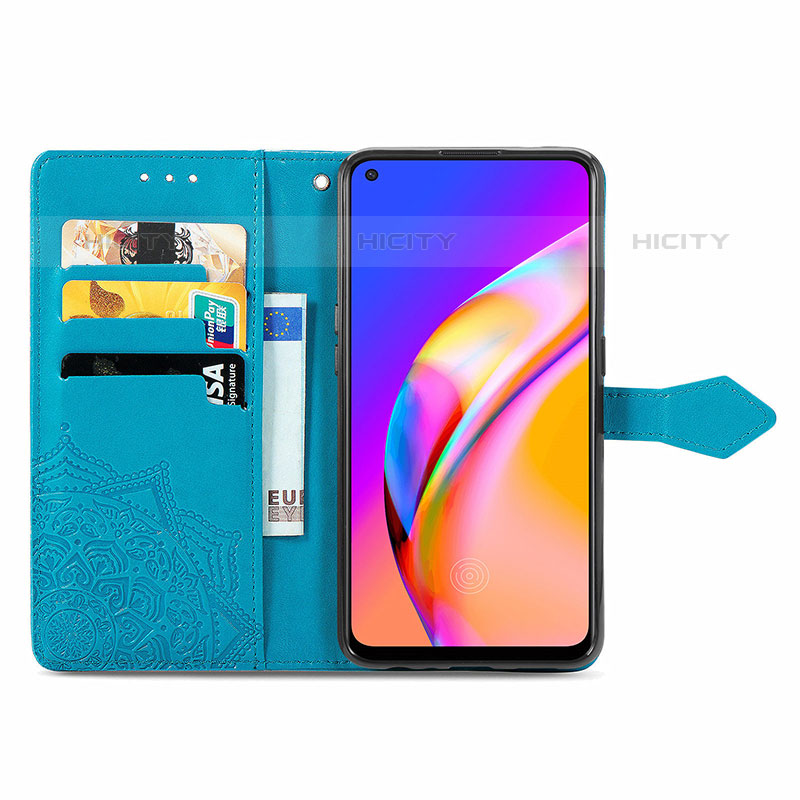 Handytasche Stand Schutzhülle Flip Leder Hülle Modisch Muster für Oppo A94 4G