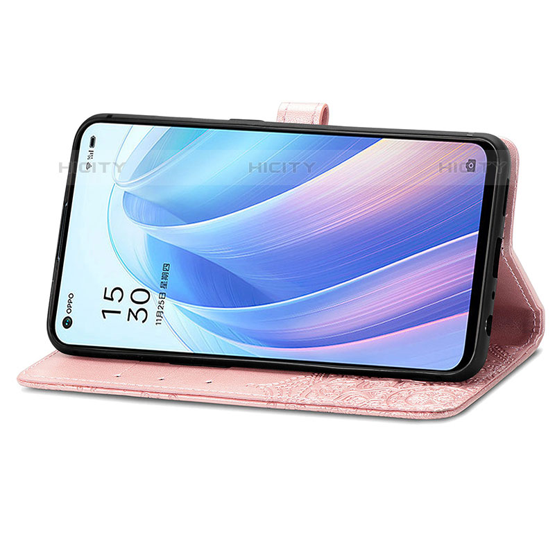 Handytasche Stand Schutzhülle Flip Leder Hülle Modisch Muster für Oppo F21 Pro 4G